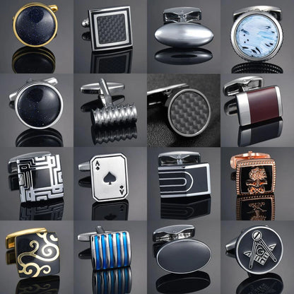 Botões de punho elegante de ALTA QUALIDADE e expressivo com grande estilo.