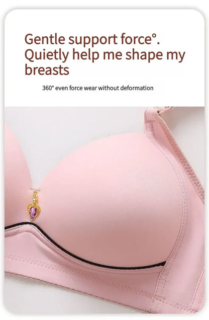 Sports Bra Bralette Sexy Large Size No Steel Ring Lingerie Push Up Breathable Women's Underwear Thin Cup Glossy Bras Mujer