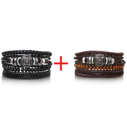 Pulseiras para homem e jovens elaboradas com materiais de alta qualidade conjunto de 4 pulseiras.. 