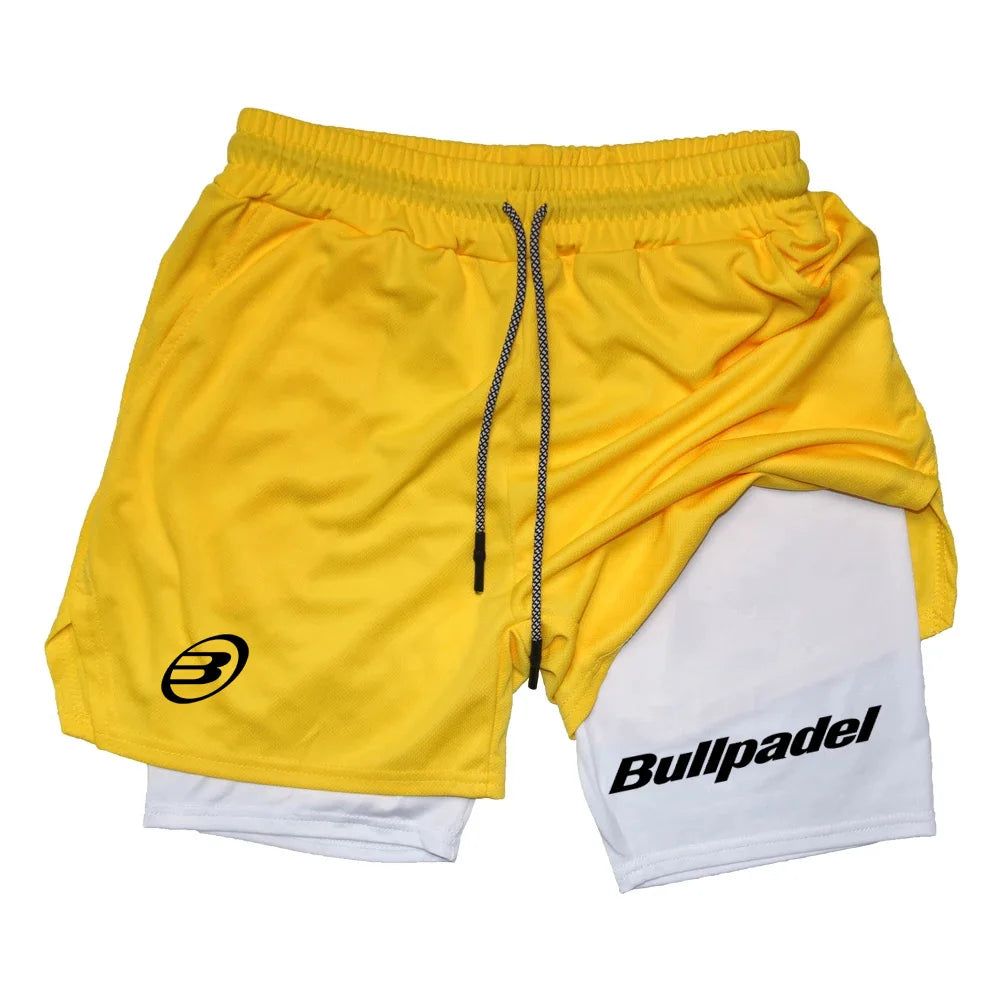 New Men's Sport Shorts Summer Male Breathable Shorts Quick-Drying, Outdoor Running Sportwear comprotecao em lycra