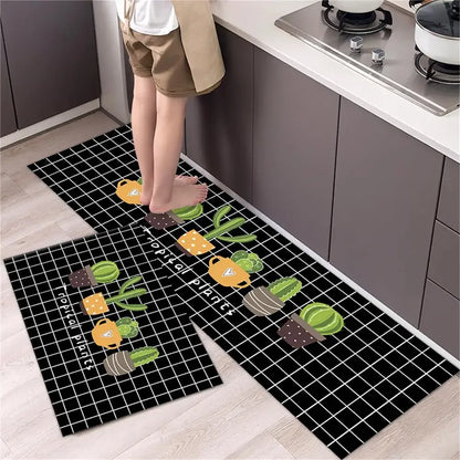 Kitchen Floor Mat Bedroom Living Room Long Bedside Area Rug Hallway Soft Washable Carpet Anti Slip Bathroom Entrance Doormat