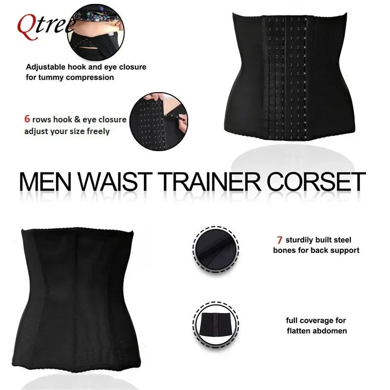 Cinta  Slimming Waist Trainer Belt Shapewear Women Belly Cincher Body Shaper Fat Compression Strap Girdles Firm Hook Corset