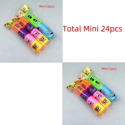 12/24PCS Rainbow Magic Springs Circle Toys Kids Birthday Party Favors Guests Giveaway Small Gifts Pinata Fillers Flexible Funny Toy