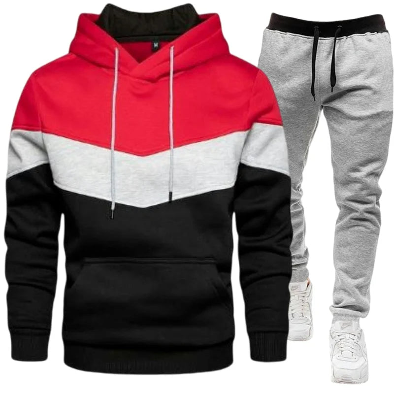 Conjunto  masculino com sweatshirt com capuz e calça. tudp com estilo e material de qualidade.