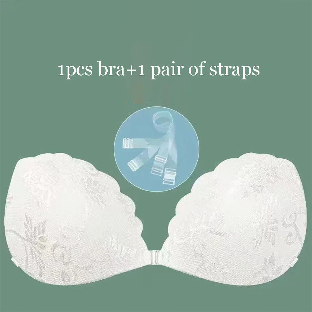 Sutiã push up adesivo com alças invisíveis para roupas sem costas Sutiã de silicone para mamilos Fita para mamilos sem alças reutilizável