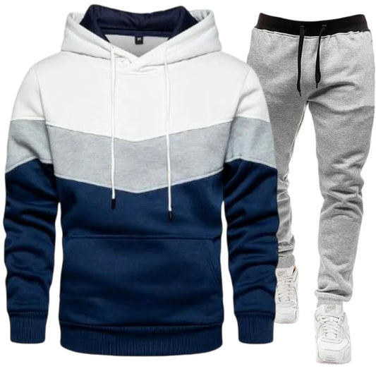 Conjunto  masculino com sweatshirt com capuz e calça. tudp com estilo e material de qualidade.