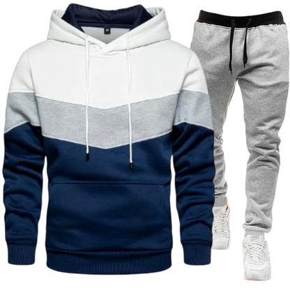 Conjunto  masculino com sweatshirt com capuz e calça. tudp com estilo e material de qualidade.