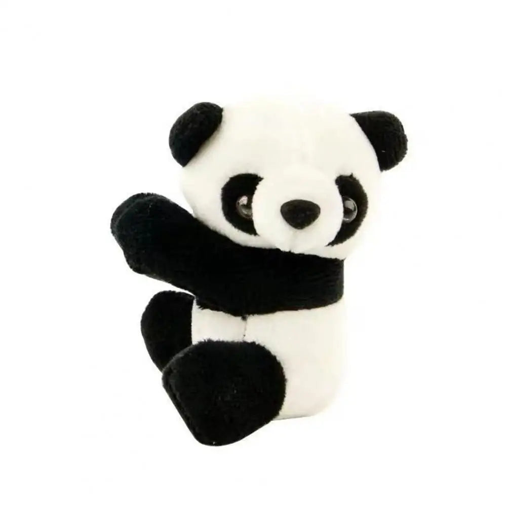 Mini Panda Clip Plush Toy Plushie Hanging Ornament PP Cotton Stuffed Living Room Curtain Decor Pendant Gift 10cm