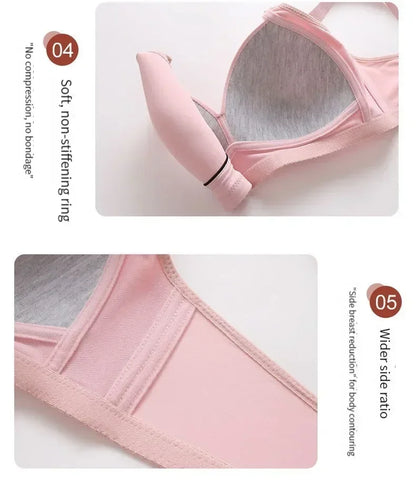 Sports Bra Bralette Sexy Large Size No Steel Ring Lingerie Push Up Breathable Women's Underwear Thin Cup Glossy Bras Mujer
