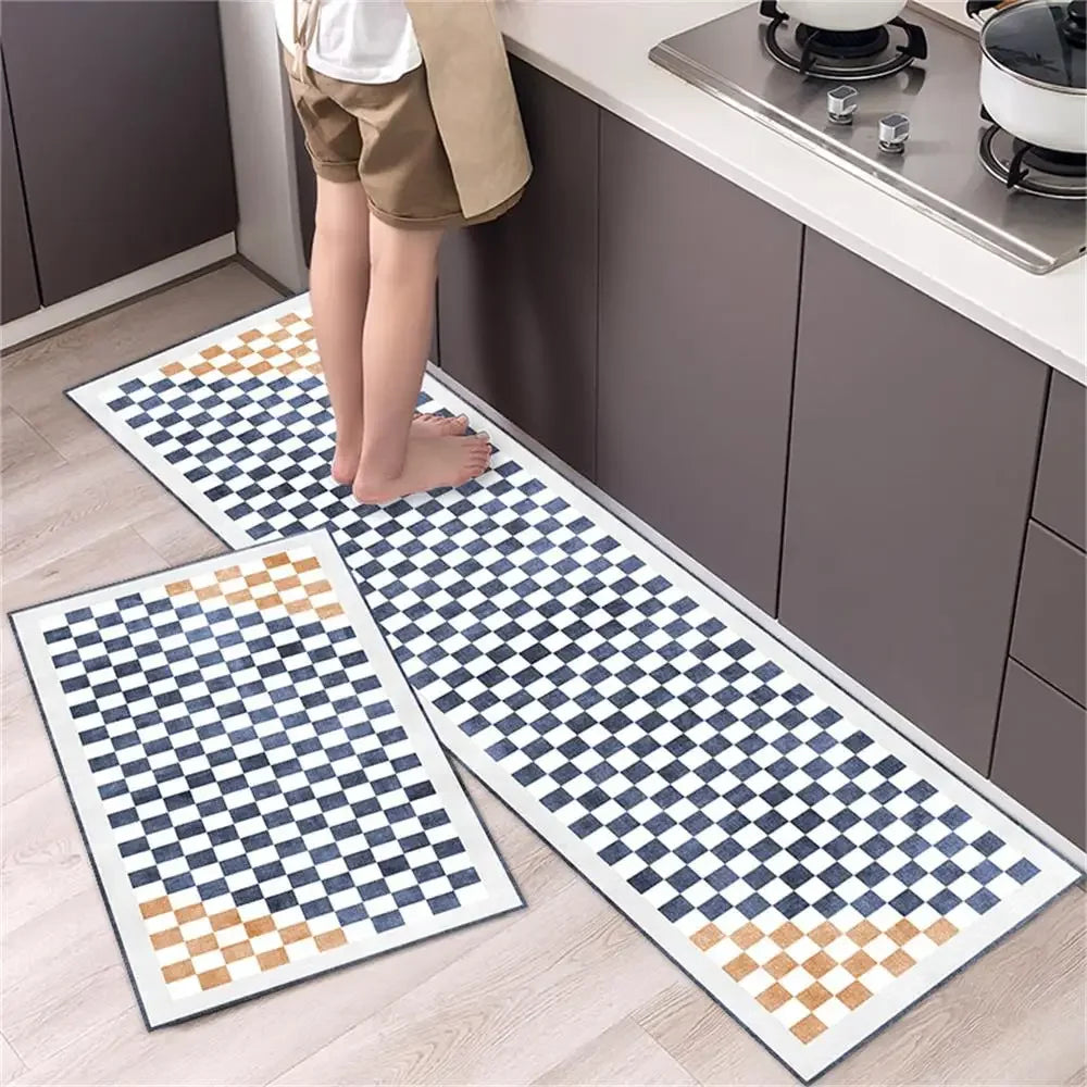 Kitchen Floor Mat Bedroom Living Room Long Bedside Area Rug Hallway Soft Washable Carpet Anti Slip Bathroom Entrance Doormat