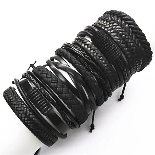 psk de 10 pulseiras  feitas a mão e elaborada com material de excelente categoria com couro verdadeiro.