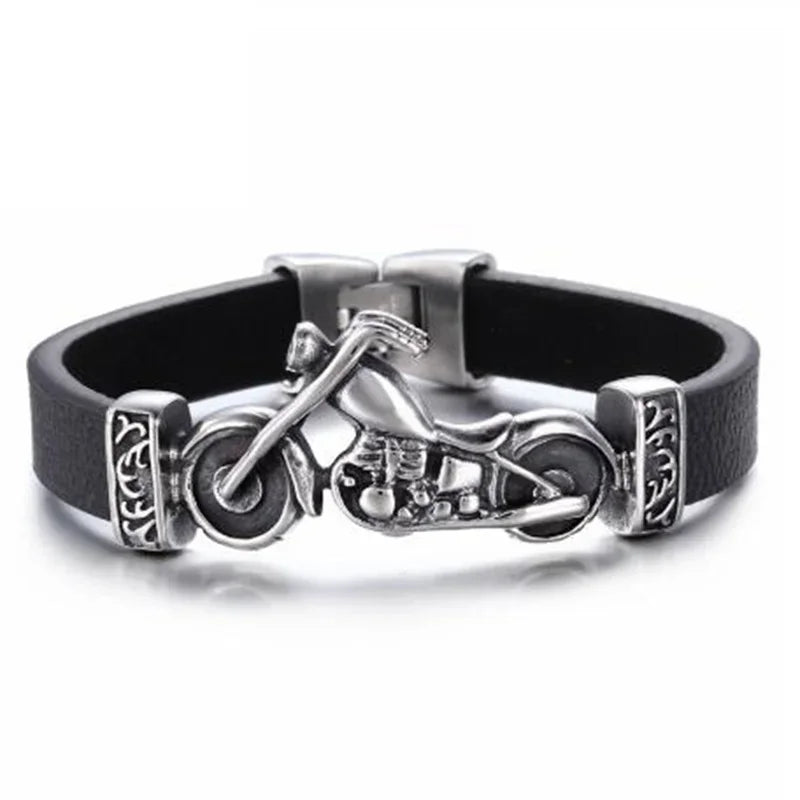 European and American Fashion Stainless Steel Star of David Multilayer Leather Braid Bracelet Mes Charm Amulet Jewelry