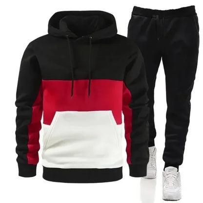 Moletom ou calça masculina, roupa esportiva casual, patch, alta qualidade, novo, 2 peças