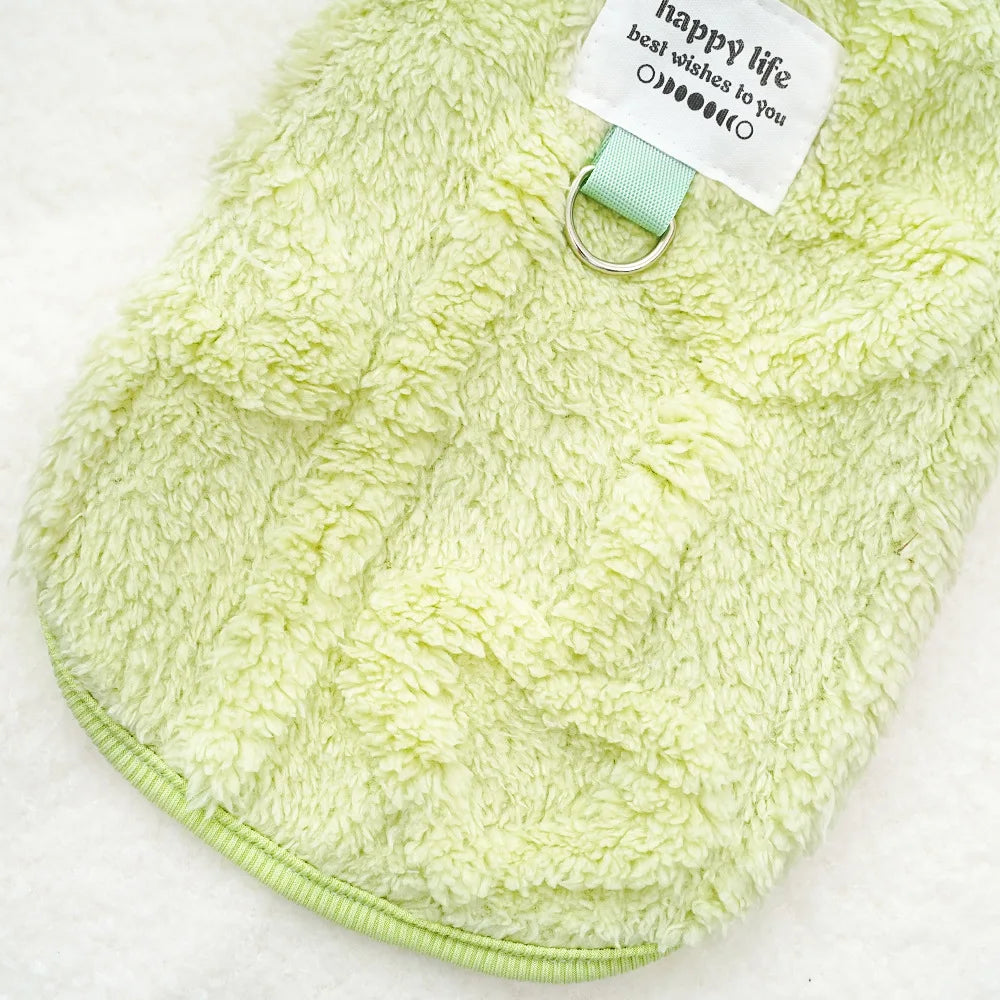 Dog Clothes Winter Teddy Bear Pomeranian Small Dog Pet Autumn and Winter Plush Traction Velvet Clothes Cat Supplies Puppy