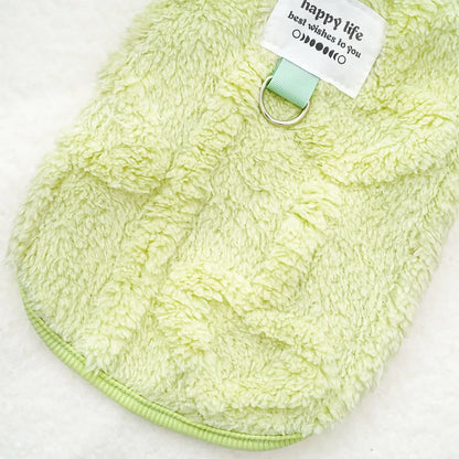 Dog Clothes Winter Teddy Bear Pomeranian Small Dog Pet Autumn and Winter Plush Traction Velvet Clothes Cat Supplies Puppy