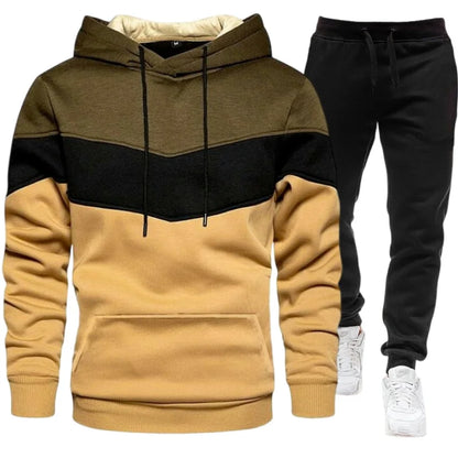 Conjunto  masculino com sweatshirt com capuz e calça. tudp com estilo e material de qualidade.