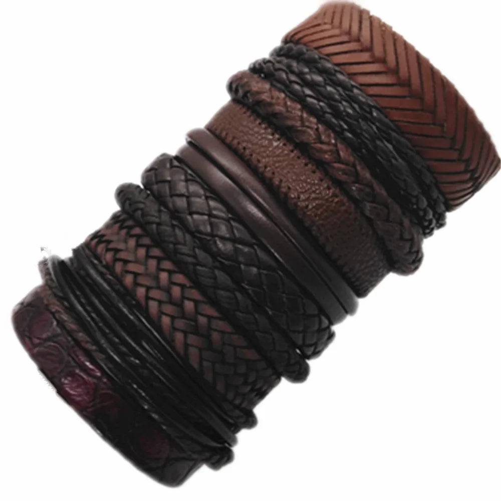 psk de 10 pulseiras  feitas a mão e elaborada com material de excelente categoria com couro verdadeiro.