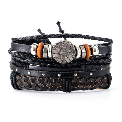 Pulseiras para homem e jovens elaboradas com materiais de alta qualidade conjunto de 4 pulseiras.. 