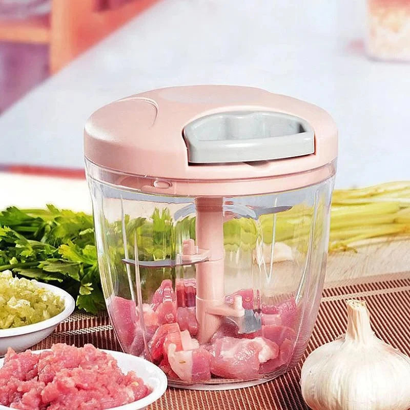 Rope Food Processor Silcer Shredder Salad Maker Garlic Onion Cutter Kitchen Tool Accessories500/900ML