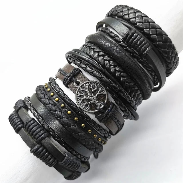 psk de 10 pulseiras  feitas a mão e elaborada com material de excelente categoria com couro verdadeiro.