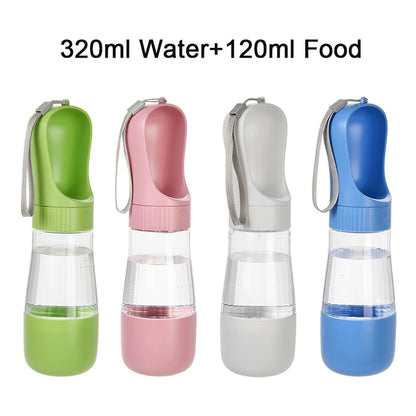 Portable Dog Water Bottle Cat Food Bowl Pet Water Cup Container For Small Large Dogs Travel Walking Puppy Labrodor Drinking Bowl