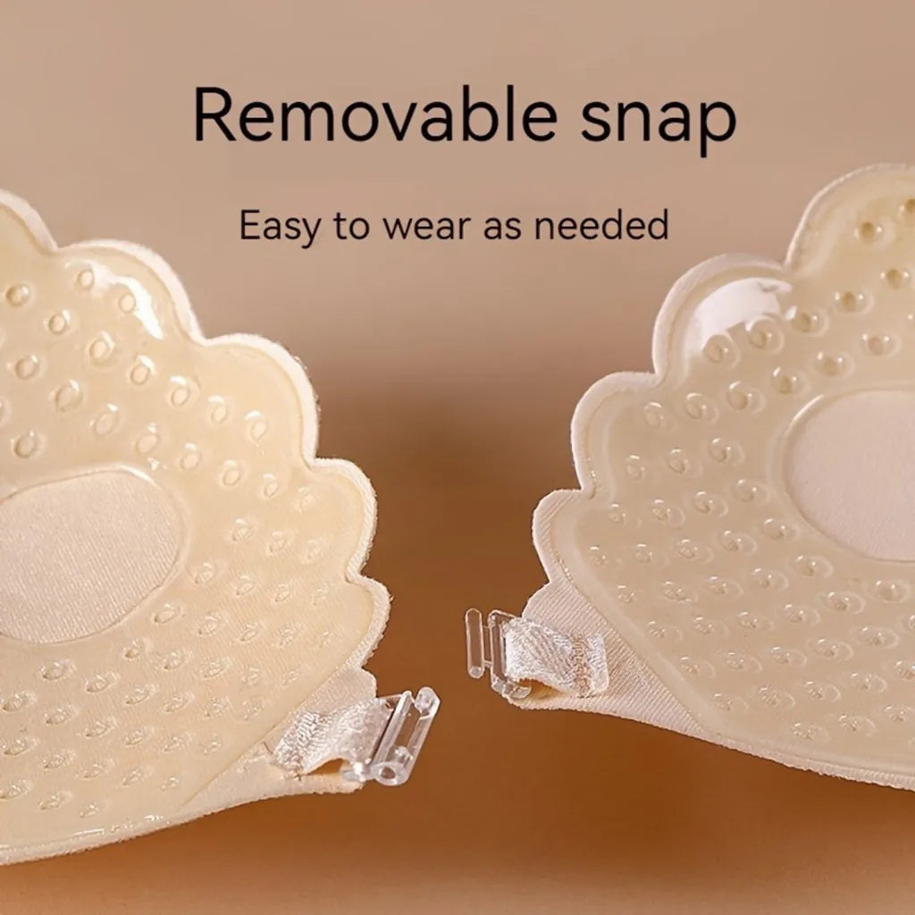 Sutiã push up adesivo com alças invisíveis para roupas sem costas Sutiã de silicone para mamilos Fita para mamilos sem alças reutilizável