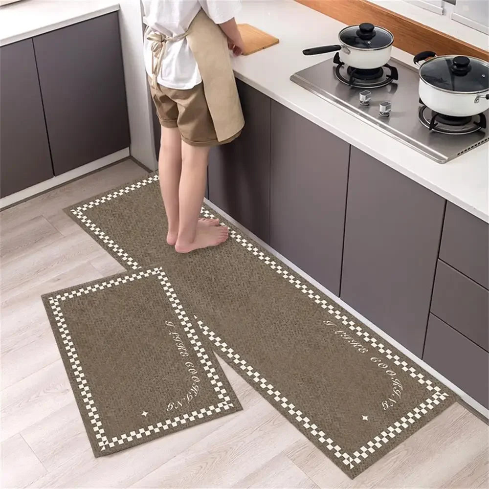 Kitchen Floor Mat Bedroom Living Room Long Bedside Area Rug Hallway Soft Washable Carpet Anti Slip Bathroom Entrance Doormat
