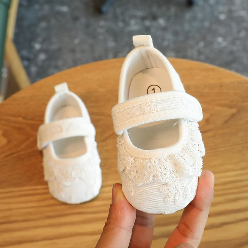 Baby Shoes Girl Rubber Sole Anti-slip Toddler First Walkers Infant Crib Shoes  Girl Moccasins