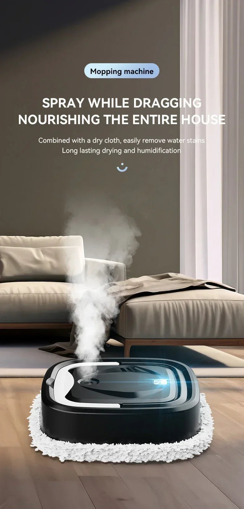 Robot de limpeza para sua casa. varre, lava  e purifica e aromatiza sua casa.