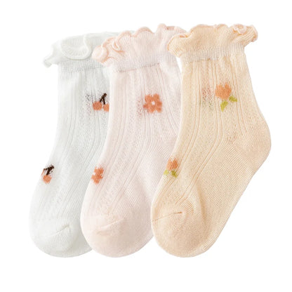 3Pair/ meias Newborn Baby oSocks Summer Thin Casual Kids' Baby de  0 meses a 12 meses                    Seu bebê merece o melhor.  A escolha perfeita para o dia a dia.  Ideal para momentos especiais..  Seu bebê merece.