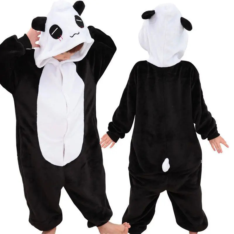 Kigurumi Dinosaur Unicorn Panda Onesie Hooded Pajamas New Kids Children Animal Jumpsuit Girls Boys Cosplay Costume Anime Pyjamas
