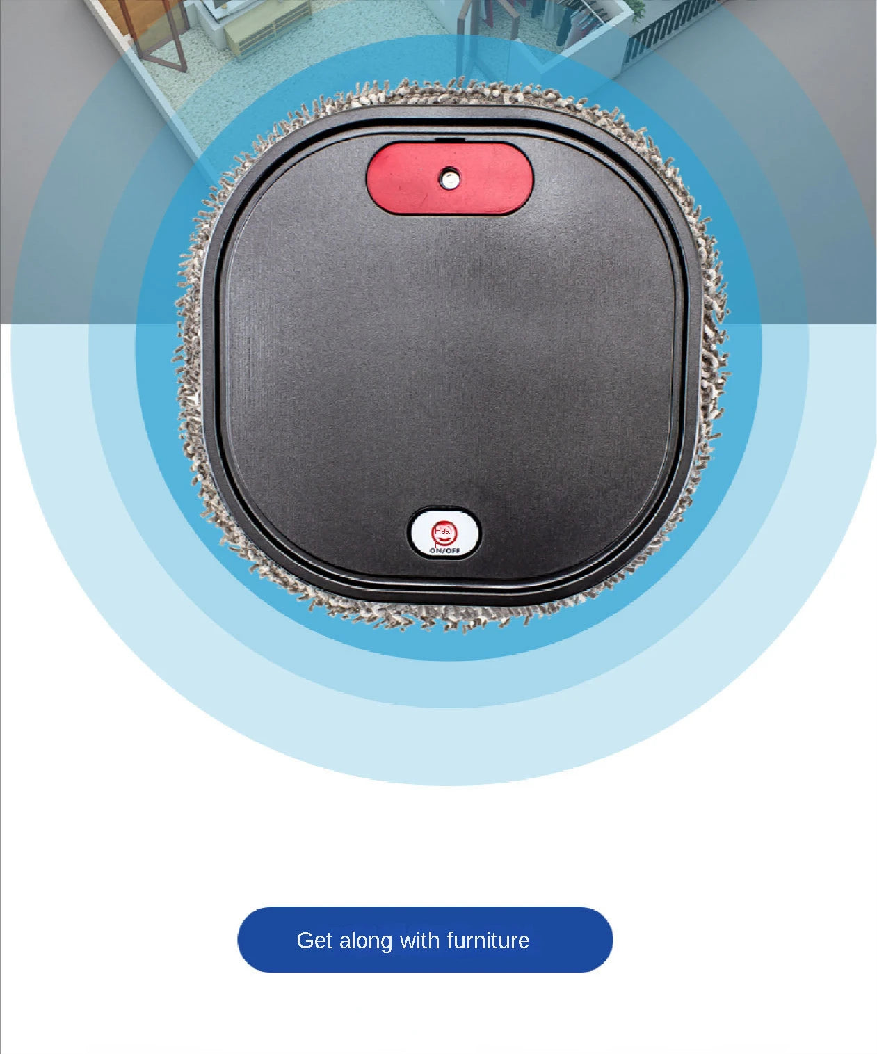 Intelligent Robot 3 in1 Dry Wet Sweep Mop Robot Vacuum Cleaner Rechargeable Smart Mopping Robot Spray Cleaner Home Mopping Robot