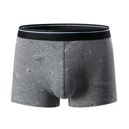 4 Piece Men's To Teenagers' Multi-size Boyshort Parent-child Pants Casual Fashion Joker Men's Underwear Elastic Waist Shorts