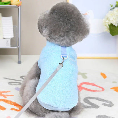 Dog Vest Clothes Winter Warm Dog Hoodies Cute Puppy Sweatshirt Soft Plush Cat Hoodies Pet Pullovers Dog Supplies