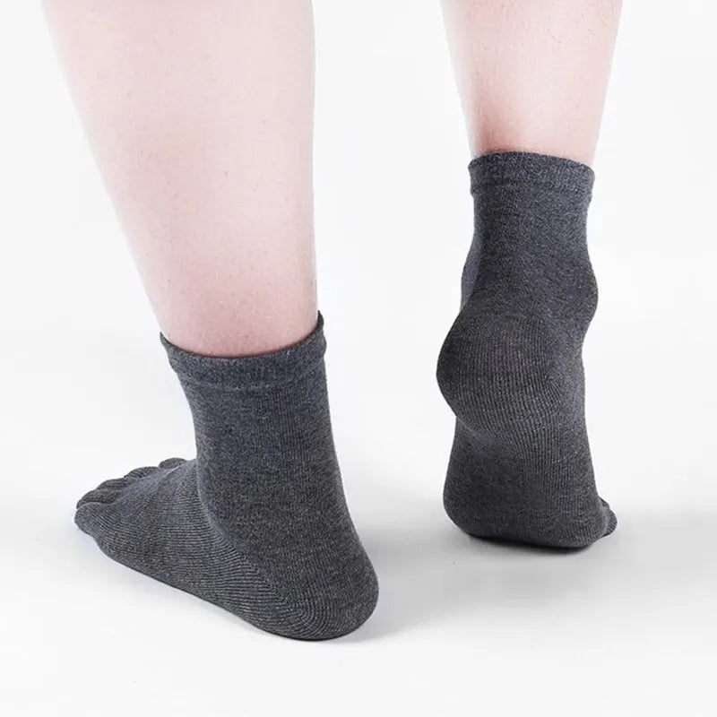 Men's Sweat Socks Toe Socks..Para homens  e jovens 4 Pairs