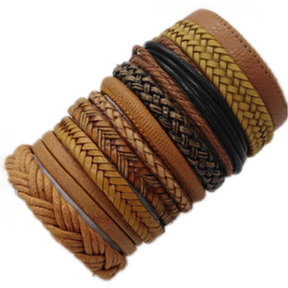 psk de 10 pulseiras  feitas a mão e elaborada com material de excelente categoria com couro verdadeiro.