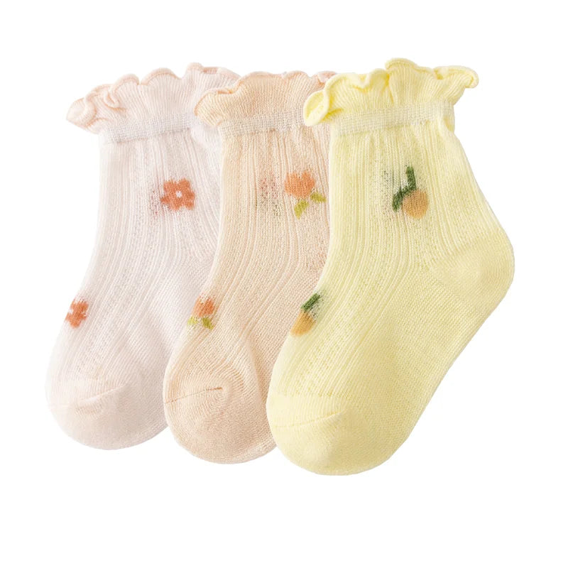 3Pair/ meias Newborn Baby oSocks Summer Thin Casual Kids' Baby de  0 meses a 12 meses                    Seu bebê merece o melhor.  A escolha perfeita para o dia a dia.  Ideal para momentos especiais..  Seu bebê merece.