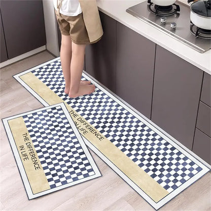 Kitchen Floor Mat Bedroom Living Room Long Bedside Area Rug Hallway Soft Washable Carpet Anti Slip Bathroom Entrance Doormat