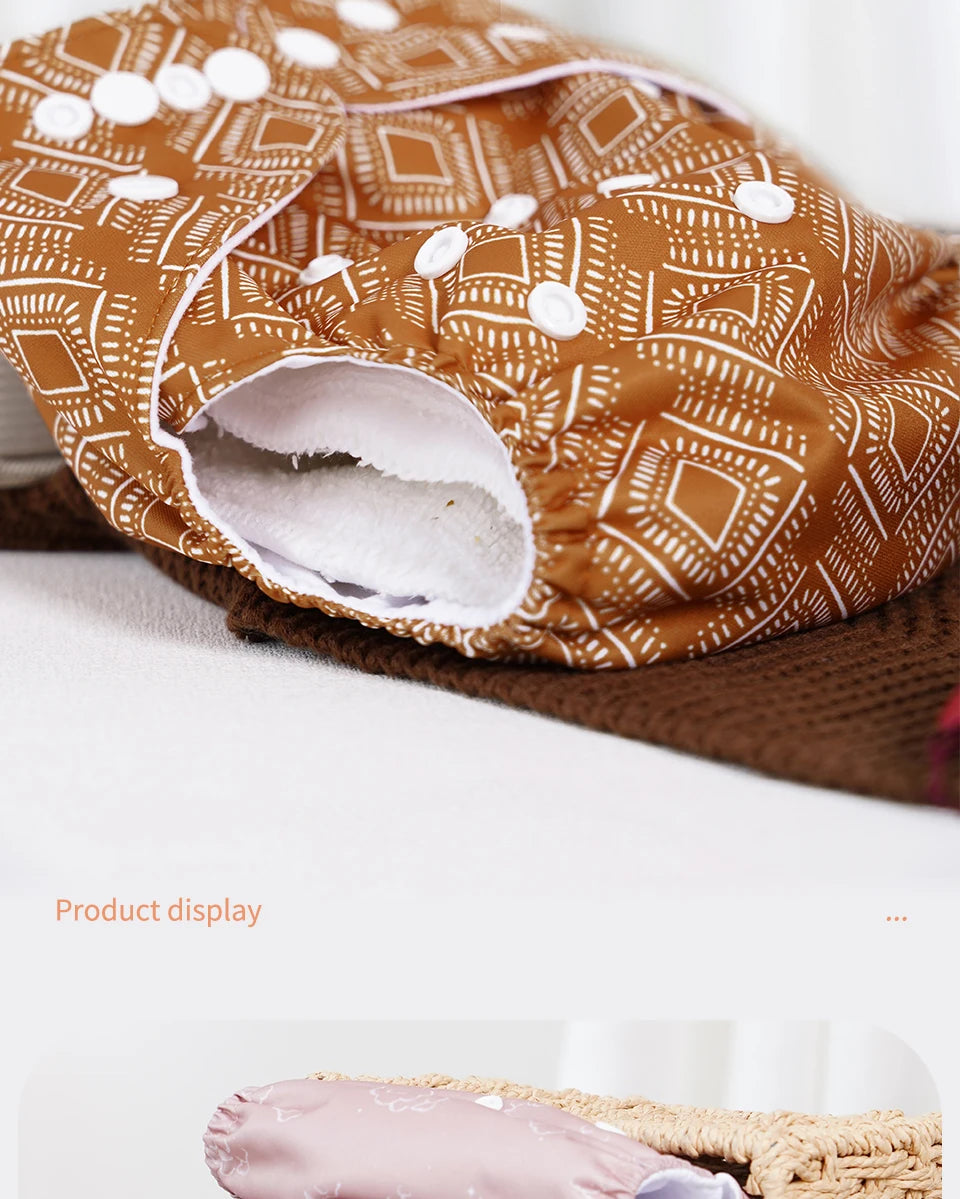 Fraldas de 3-15KG 3Pcs Set Pocket Diaper Suede Cloth Inner Washable&Reusable Absorbent Ecological Adjustable Baby Nappy Cover