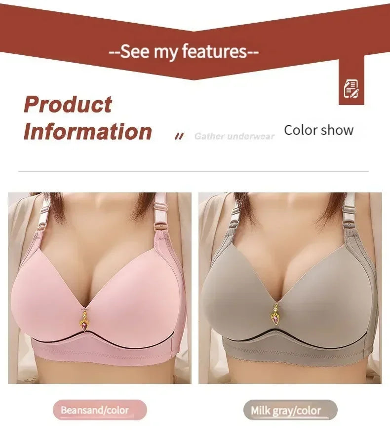Sports Bra Bralette Sexy Large Size No Steel Ring Lingerie Push Up Breathable Women's Underwear Thin Cup Glossy Bras Mujer