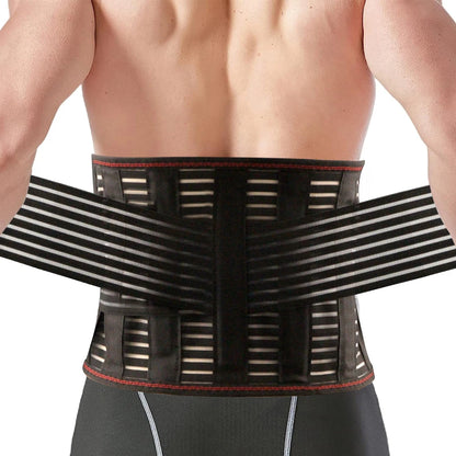 Breathable Back Brace for Relieve Lower Back Pain Women & Men - Waist Lumbar Lower Back Support Belt for Sciatica,Herniated Disc