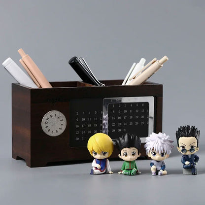 Set Leorio Gon Killua Kurapika Sitting Ver PVC Figurine Dolls Model Figure Toys Christmas Gift