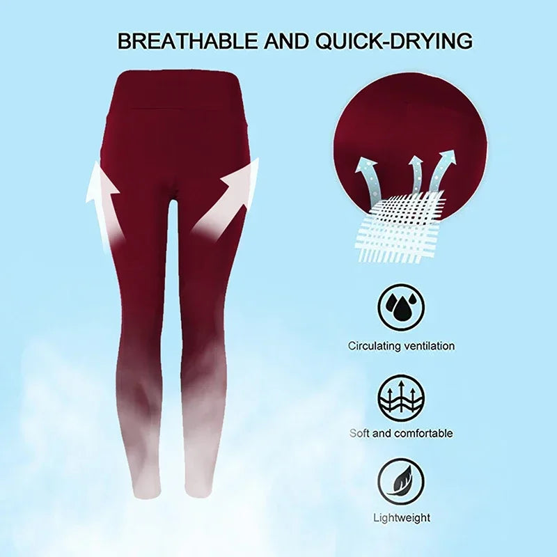 Calças de ioga de bolso plus size femininas leggings esportivas de fitness sólidas cintura alta elásticas calças de ginástica femininas calças de corrida XXXL