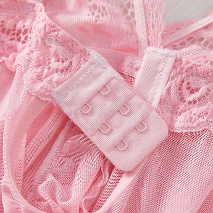Sexy Lingerie Women Underwear Sexy Sleepwear Thin Style G-string Set Elegant