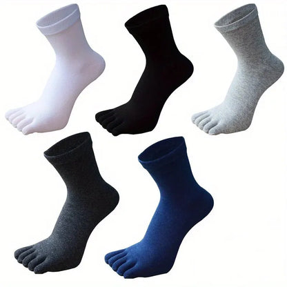 Men's Sweat Socks Toe Socks..Para homens  e jovens 4 Pairs
