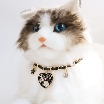 Pet Dog Pearl Necklace Collar Small Cat, Dog Pearl Necklace Jewelry Dog Collar Dogs Accessoires Pet Products Dog Stuff
