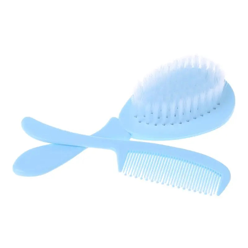 Conjunto  de cabelo para bebes  com 1 pente e uma escova.