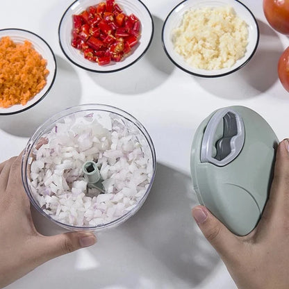 Rope Food Processor Silcer Shredder Salad Maker Garlic Onion Cutter Kitchen Tool Accessories500/900ML
