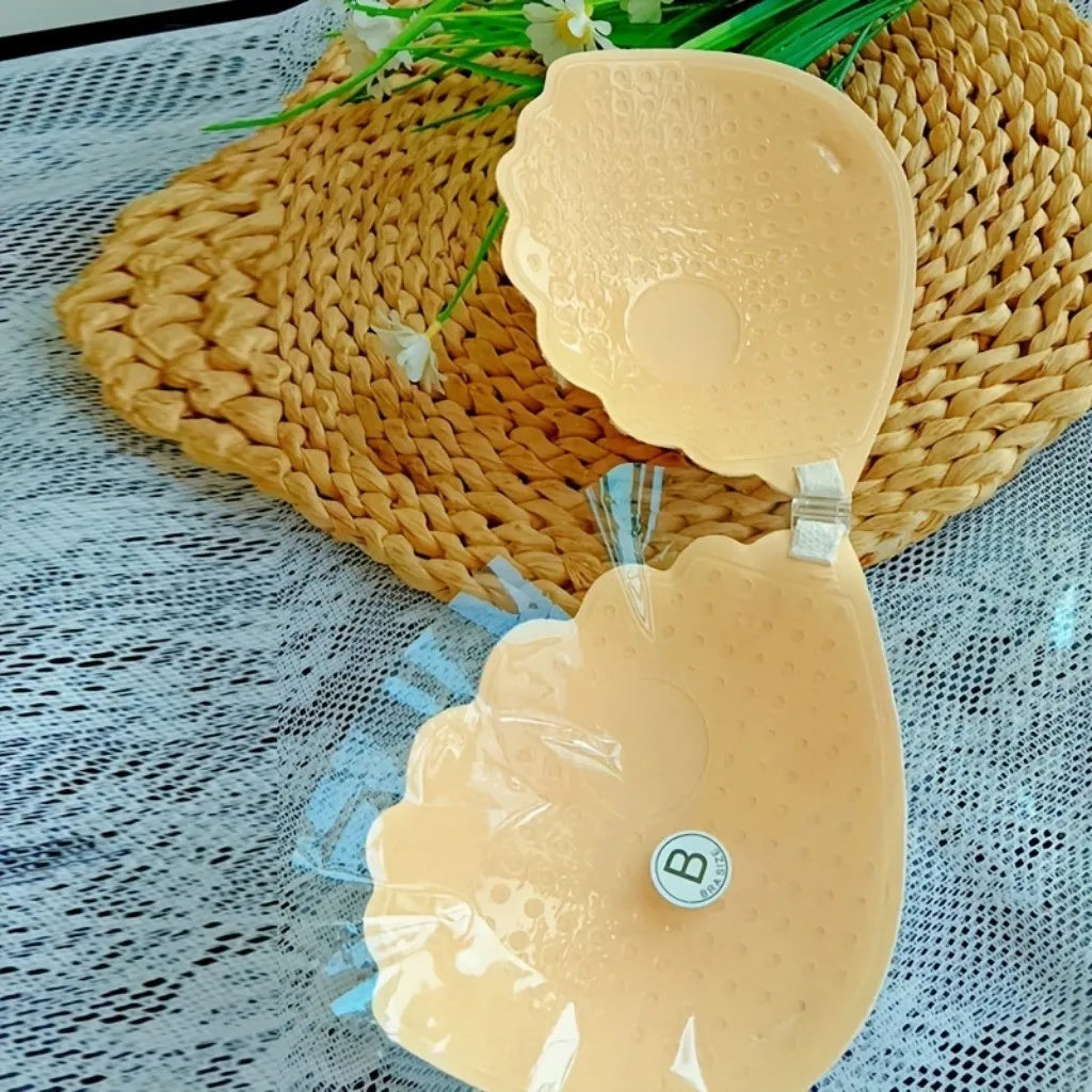 Sutiã push up adesivo com alças invisíveis para roupas sem costas Sutiã de silicone para mamilos Fita para mamilos sem alças reutilizável