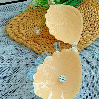 Sutiã push up adesivo com alças invisíveis para roupas sem costas Sutiã de silicone para mamilos Fita para mamilos sem alças reutilizável